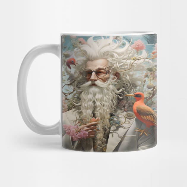 Wizard with Long White Beard and Glasses by tfortwo